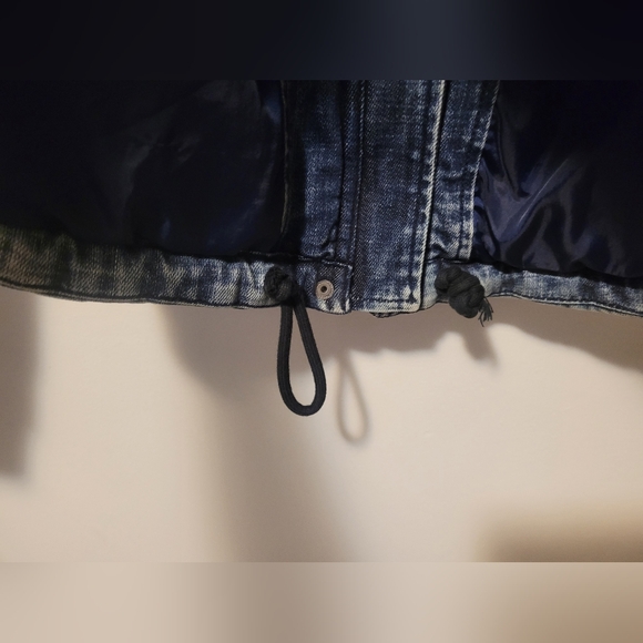 American Eagle Denim Puffer Jacket - Picture 5 of 6
